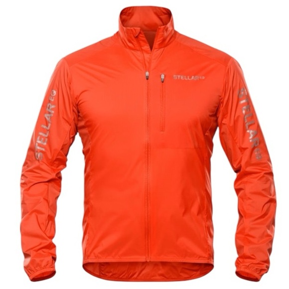 Stellar Equipment Men's Orange Gorpcore Full Zip Windbreaker Jacket 2.0 Size.M - Picture 1 of 15